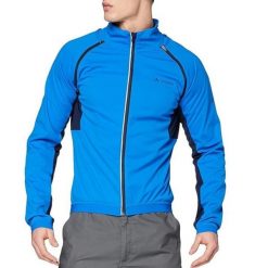 Kurtka trekkingowa męska Vaude Brocon Zo Softshell. Niebieskie kurtki męskie Vaude, m, bez wzorów, z poliesteru, bez kaptura. Za 381.70 zł.