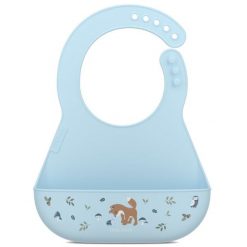 Śliniak silikonowy z kieszonką mio forest friends 108034565408. Śliniaki dla dzieci Mepal, bez wzorów, z materiału. W wyprzedaży za 61.90 zł.