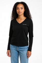 Tucano Urbano T-tu Lady koszulka damska V-neck czarna XS. Czarne t-shirty damskie TUCANO URBANO, xs, bez wzorów, z bawełny, klasyczne, bez kołnierzyka. Za 213.99 zł.