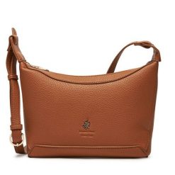 Torebka Beverly Hills Polo Club. Brązowe listonoszki damskie Beverly Hills Polo Club, bez wzorów, bez dodatków. Za 199.99 zł.
