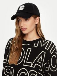 Guess Czapka z daszkiem AW5258 COT01 Czarny. Czarne rękawiczki damskie Guess, z aplikacjami, z materiału. Za 109.99 zł.
