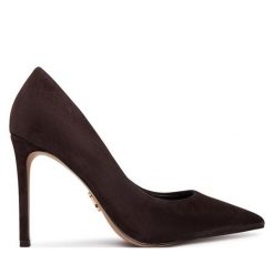 Szpilki Steve Madden. Brązowe szpilki damskie Steve Madden, bez wzorów, bez obcasa, bez zapięcia. Za 519.99 zł.