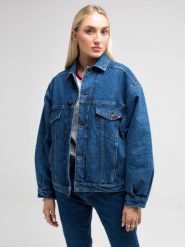 Kurtka damska jeansowa z kolekcji Authentic granatowa Authentic 500. Niebieskie kurtki damskie Big Star, l, bez wzorów, z denimu, bez kaptura. W wyprzedaży za 229.99 zł.
