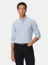 Calvin Klein Koszula LV04LH117G Niebieski jasny Slim Fit. Niebieskie koszule męskie Calvin Klein, l, bez wzorów, bez kołnierzyka, bez ramiączek. Za 369.99 zł.