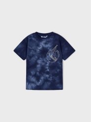 Mayoral T-Shirt 3021 Granatowy Regular Fit. Niebieskie t-shirty dla chłopców Mayoral, bez wzorów, z bawełny, bez ramiączek. Za 49.99 zł.