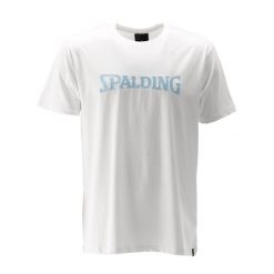 Koszulka Spalding Logo. Białe koszulki sportowe męskie Spalding, m, bez wzorów, bez kołnierzyka, bez ramiączek. Za 200.50 zł.