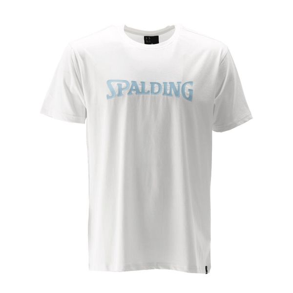 Koszulka Spalding Logo. Białe koszulki sportowe męskie Spalding, m, bez wzorów, bez kołnierzyka, bez ramiączek. Za 185.00 zł.