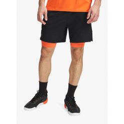 Spodenki męskie Under Armour UA Vanish Woven 2in1 Sts. Czarne krótkie spodenki sportowe męskie Under Armour, m, bez wzorów, na fitness i siłownię. Za 135.99 zł.