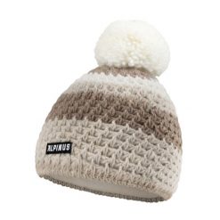 Czapka trekkingowa damska Alpinus Luosto. Brązowe czapki i kapelusze damskie Alpinus, na zimę, z aplikacjami, z dzianiny, eleganckie. Za 109.00 zł.