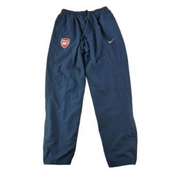 Second life - Nike spodnie dresowe męskie Arsenal F.C. - Jak nowy. Niebieskie spodnie sportowe męskie Nike, l, bez wzorów, z dresówki, do biegania. Za 149.06 zł.