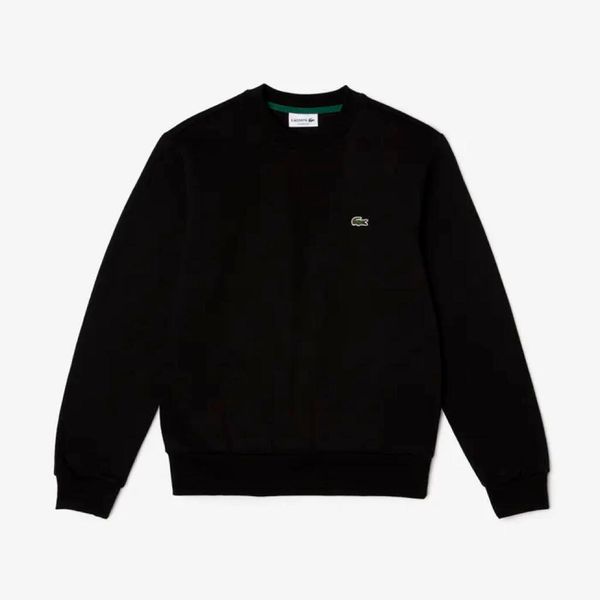 Bluza Lacoste. Czarne bluzy męskie Lacoste, m, bez wzorów, z bawełny, bez kaptura. Za 520.15 zł.