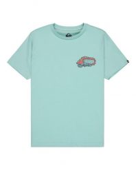 Koszulka z krótkim rękawem dla Chłopcy SKELETON RIDE Niebieski. Niebieskie t-shirty dla chłopców Quiksilver, bez wzorów, z bawełny, bez ramiączek. Za 42.50 zł.