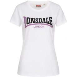 Koszulka damska Lonsdale Achnavast. Czarne t-shirty damskie Lonsdale, uniwersalny, bez wzorów, z bawełny, klasyczne, bez kołnierzyka. Za 119.50 zł.