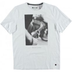 Mustang T-Shirt Męski, Xl, Biały. Białe t-shirty męskie Mustang, z nadrukiem. Za 128.00 zł.