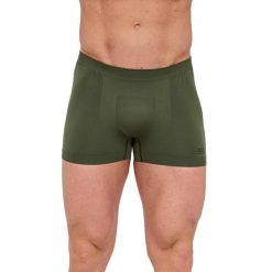 Bokserki męskie do biegania Brubeck B-LIGHT. Zielone bokserki męskie Brubeck, m, bez wzorów, z poliamidu. Za 49.99 zł.