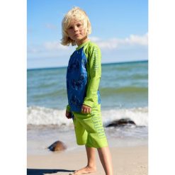 Spodenki Kąpielowe Chłopięce LEGO Ninjago Aiko308 Limonkowe. Zielone kąpielówki dla chłopców LEGO, bez wzorów, z tkaniny, sportowe. Za 149.99 zł.