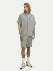 Jack & Jones Komplet koszula i szorty materiałowe Nantucket 12302220 Zielony Relaxed Fit. Zielone koszule męskie Jack & Jones, m, bez wzorów, z bawełny, bez kołnierzyka, bez ramiączek. Za 209.99 zł.