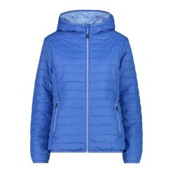 Damska kurtka z kapturem CMP. Niebieskie kurtki snowboardowe damskie CMP, xs, bez wzorów, z poliesteru, z kapturem, narciarskie. Za 401.65 zł.