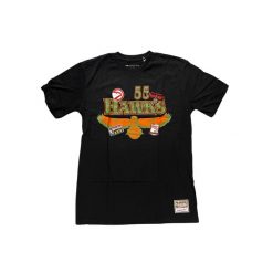 Koszulka nba Atlanta Hawks Dikembe Mutombo. Czarne koszulki sportowe męskie Mitchell & Ness, bez wzorów, bez kołnierzyka, bez ramiączek, do koszykówki. Za 257.50 zł.