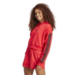 Bluza z kapturem damska ADIDAS Gym & Pilates. Bluzy sportowe damskie Adidas, s, bez wzorów, z bawełny, z kapturem, na fitness i siłownię. W wyprzedaży za 159.99 zł.