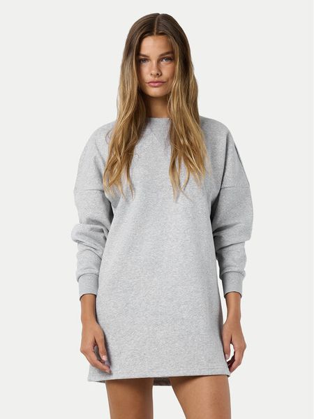 Noisy May Sukienka dzianinowa Alden 27030633 Szary Loose Fit. Szare sukienki damskie Noisy may, xs, bez wzorów, z bawełny, bez kołnierzyka, bez ramiączek. Za 55.99 zł.