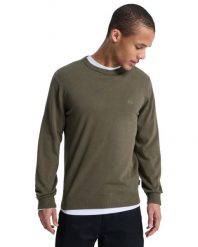 Sweter Quiksilver SALT WATER LIGHT Zielony Męski. Zielone swetry przez głowę męskie Quiksilver, m, bez wzorów, z bawełny, bez kołnierzyka. Za 263.55 zł.