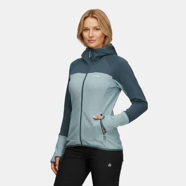 Bluza damska elastyczna Alpinus UBA. Niebieskie bluzy damskie Alpinus, xl, bez wzorów, z elastanu, bez kaptura. Za 279.00 zł.