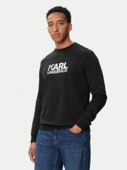 KARL LAGERFELD Bluza 705780 563917 Granatowy Regular Fit. Niebieskie bluzy męskie KARL LAGERFELD, m, bez wzorów, z bawełny, bez kaptura. Za 387.99 zł.