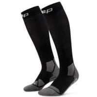 Wysokie skarpety hikingowe damskie kompresyjne z lekką amortyzacją CEP. Czarne skarpety damskie CEP, bez wzorów, z elastanu. Za 209.00 zł.