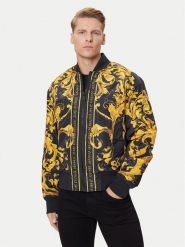Versace Jeans Couture Kurtka bomber 79GASD07 CQ20D Czarny Regular Fit. Czarne kurtki męskie Versace Jeans Couture, m, bez wzorów, z jeansu, bez kaptura. Za 2,279.00 zł.