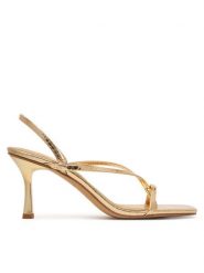 Aldo Sandały Riva 14213553 Złoty. Żółte kozaki damskie Aldo, ze skóry, bez obcasa, na szpilce. Za 339.99 zł.