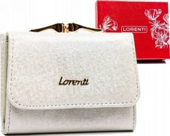 Lorenti Mała portmonetka damska na zatrzask i bigiel - Lorenti NoSize. Portfele damskie LORENTI, bez wzorów. Za 118.26 zł.