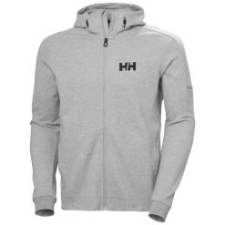 Bluza z kapturem i zamkiem błyskawicznym Helly Hansen HP Tech. Szare bluzy męskie Helly Hansen, l, bez wzorów, z bawełny, z kapturem. Za 506.55 zł.