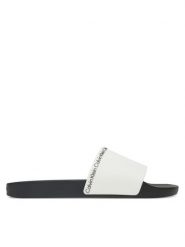 Calvin Klein Klapki Pool Slide Rubber HM0HM00981 Biały. Białe klapki męskie Calvin Klein, z syntetyku. Za 149.99 zł.