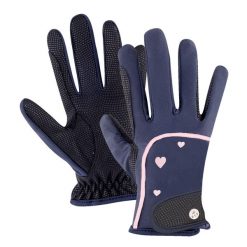 Dziecięce rękawice do jazdy konnej ELT Metropolitan Heart. Czerwone rękawiczki dziecięce ELT, bez wzorów. Za 145.00 zł.