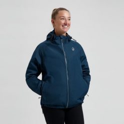 Kurtka przeciwdeszczowa Rogelli Commuter Core. Niebieskie kurtki damskie Rogelli, m, bez wzorów, bez kaptura. Za 240.00 zł.