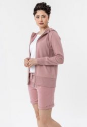 Szorty dresowe M-HOLY. Czerwone szorty sportowe damskie Volcano, m, bez wzorów, z bawełny, klasyczne. Za 89.99 zł.