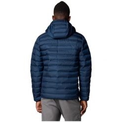 Kurtka puchowa męska Columbia Lake 22 II Down Hooded Jacket z kapturem. Niebieskie kurtki sportowe męskie Columbia, m, bez wzorów, z puchu, trekkingowe. Za 589.99 zł.
