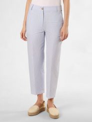 Tommy Hilfiger Spodnie Kobiety niebieski|biały, 40. Białe spodnie materiałowe damskie Tommy Hilfiger, bez wzorów. Za 479.95 zł.