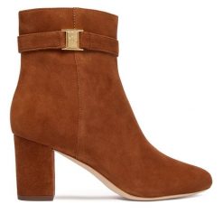 Botki LAUREN RALPH LAUREN. Brązowe botki damskie Lauren Ralph Lauren, bez obcasa, na słupku, bez zapięcia. Za 1,019.00 zł.