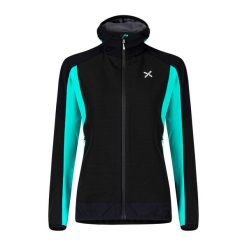 Kurtka przeciwwiatrowa damska Montura Premium Wind Hoody. Czarne kurtki damskie MONTURA, xs, bez wzorów, z elastanu, bez kaptura, trekkingowe. Za 459.99 zł.