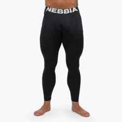 Legginsy NEBBIA Discipline. Czarne buty sportowe męskie Nebbia, bez wzorów, na fitness i siłownię. Za 239.99 zł.