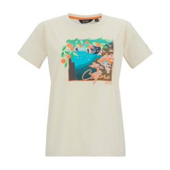 Damska Koszulka Filandra VX Capri Seaside T-shirt. Brązowe t-shirty damskie Regatta, bez wzorów, casualowe, bez kołnierzyka. Za 67.99 zł.
