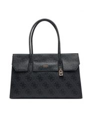 Guess Torebka Kiera TWOB97 32024 Czarny. Czarne torebki do ręki damskie Guess, z aplikacjami, ze skóry, bez dodatków. Za 794.99 zł.