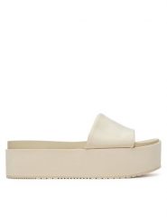 Calvin Klein Jeans Klapki Flatform Sandal Slide In Nylon YW0YW01791 Écru. Klapki damskie Calvin Klein Jeans, bez wzorów, z jeansu, bez obcasa. Za 199.99 zł.