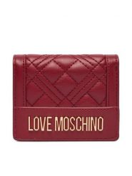 LOVE MOSCHINO Portfel JC5601PP1PLA0552 Bordowy. Czerwone portfele damskie Love Moschino, bez wzorów, ze skóry. Za 399.99 zł.