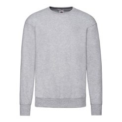 Lekka Bluza Rozpinana Unisex Dla Dorosłych. Białe bluzy męskie Fruit of the Loom, l, bez wzorów, bez kaptura. Za 82.99 zł.