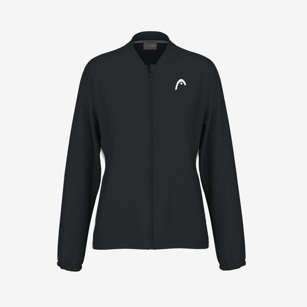 Kurtka damska BREAKER. Czarne bluzy sportowe damskie Head, xl, bez wzorów, z elastanu, bez kaptura, tenisowe. W wyprzedaży za 314.65 zł.