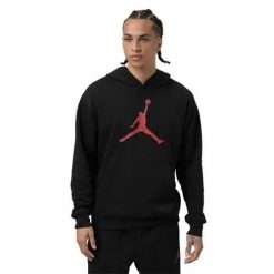 Bluza sportowa męska Nike Jumpman. Czarne bluzy męskie Nike, l, bez wzorów, z bawełny, z kapturem, na fitness i siłownię. Za 288.91 zł.