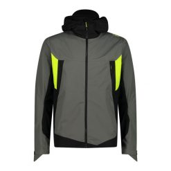 Kurtka z kapturem 2,5 warstwy CMP Unlimitech. Zielone kurtki sportowe męskie CMP, bez wzorów, trekkingowe. Za 675.50 zł.